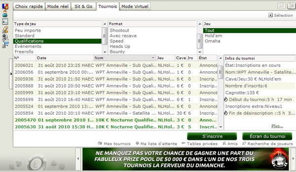 WPT Amneville - Qualifiez vous sur Party Poker!