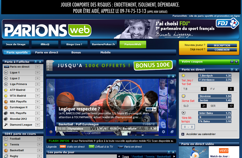 Bonus Parions Web