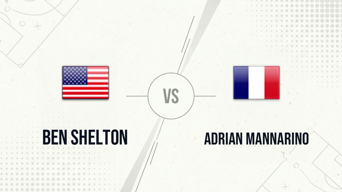 Pronostic Ben Shelton Adrian Mannarino
