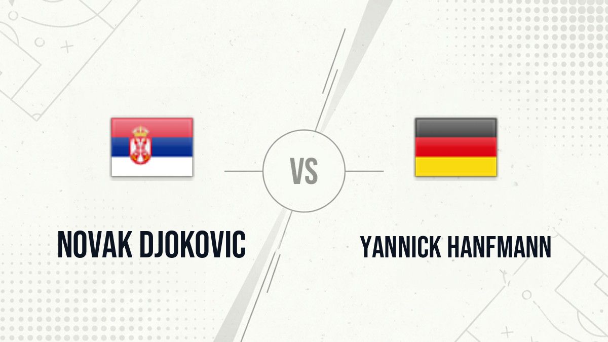 Pronostic Novak Djokovic Yannick Hanfmann