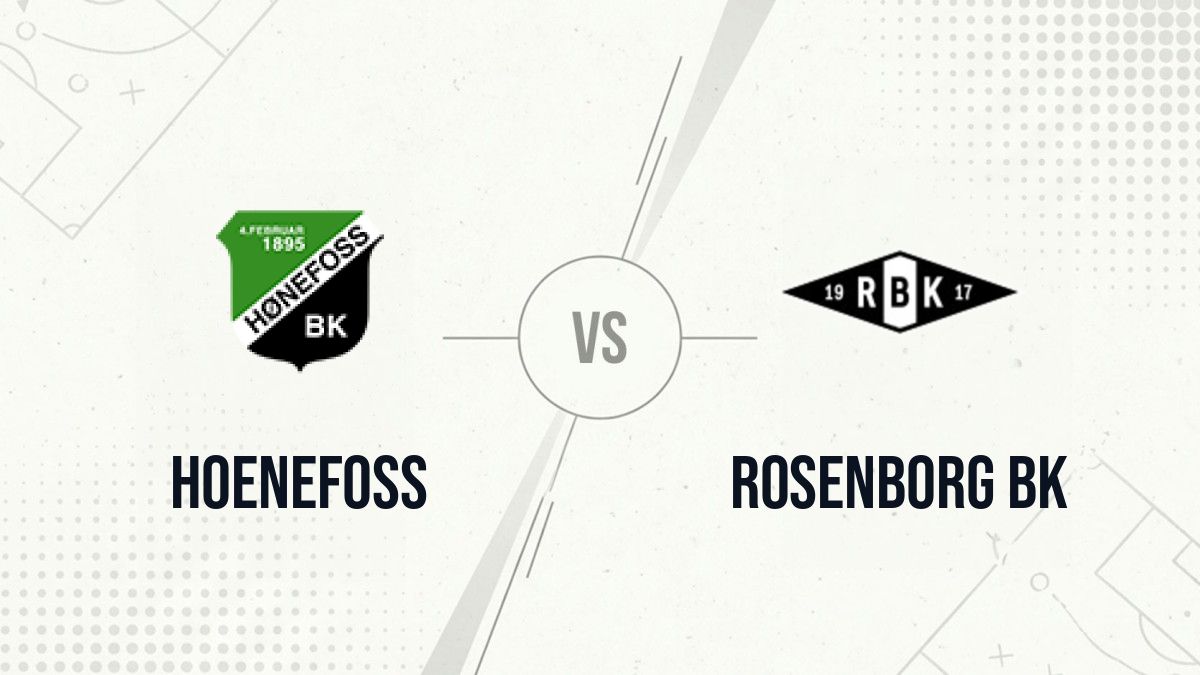 Pronostic Hoenefoss Rosenborg BK