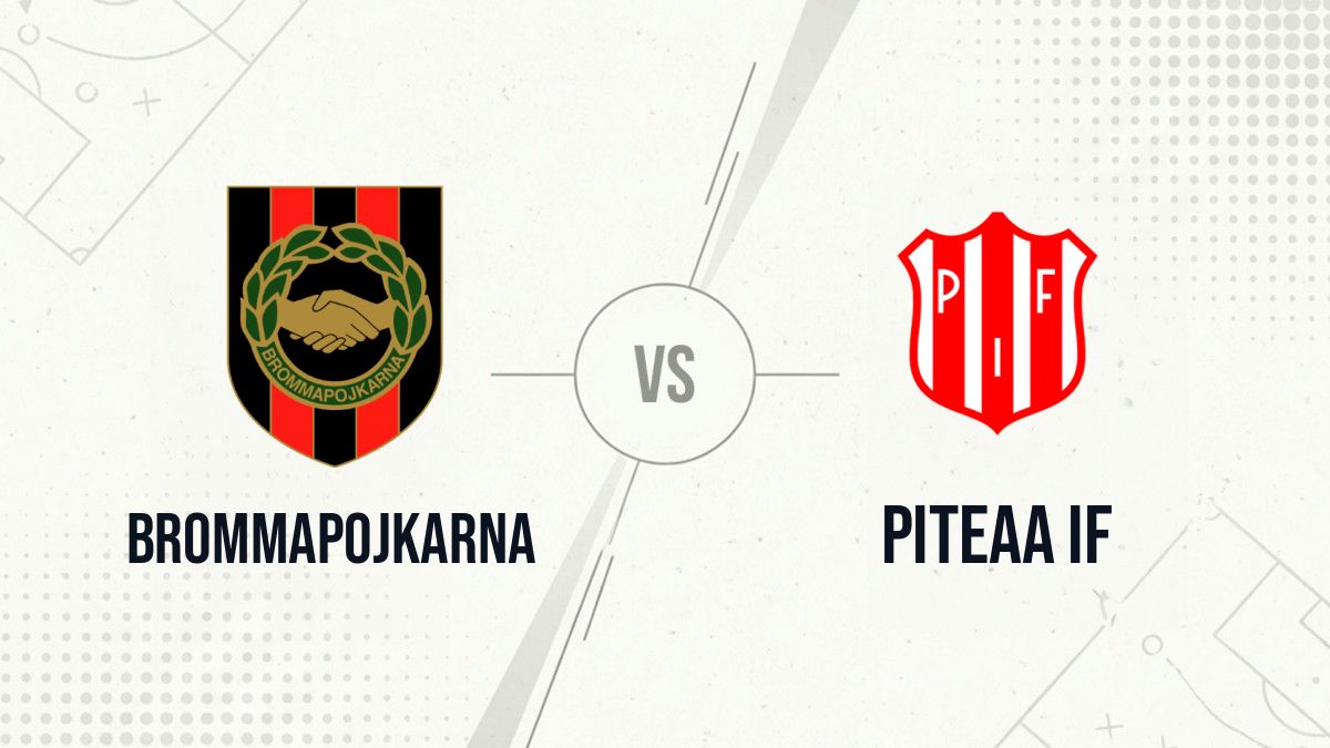 Pronostic Brommapojkarna Piteaa IF
