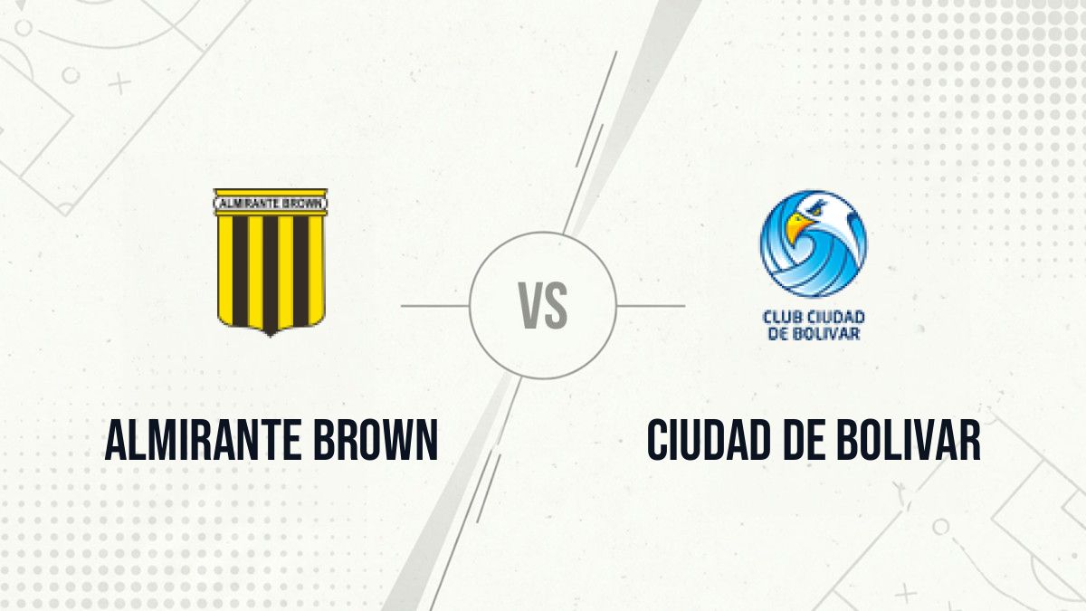 Pronostic Almirante Brown Ciudad de Bolivar