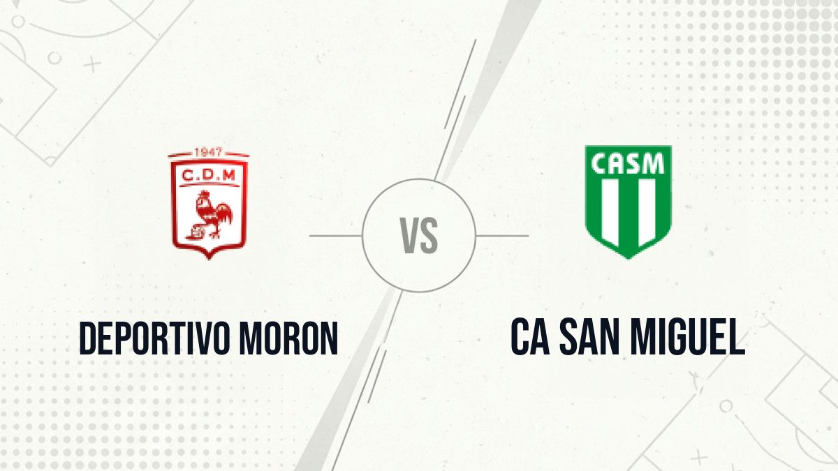 Pronostic Deportivo Moron CA San Miguel