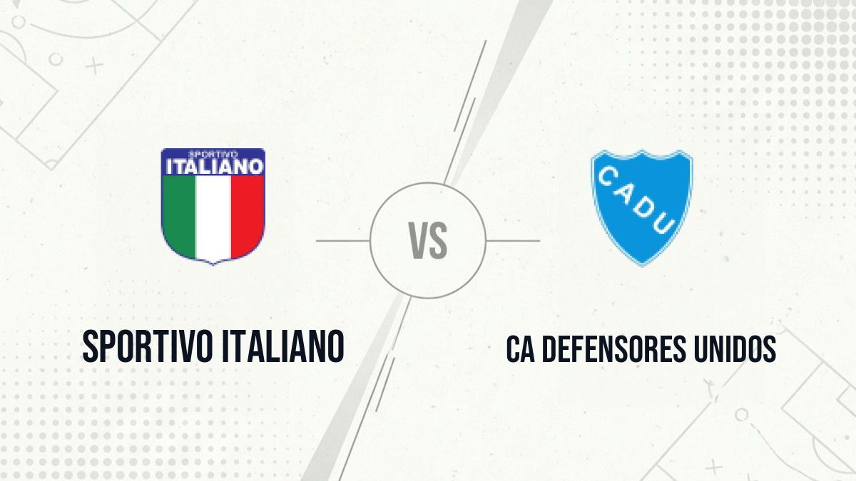 Pronostic Sportivo Italiano CA Defensores Unidos
