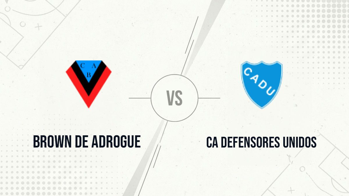 Pronostic Brown de Adrogue CA Defensores Unidos