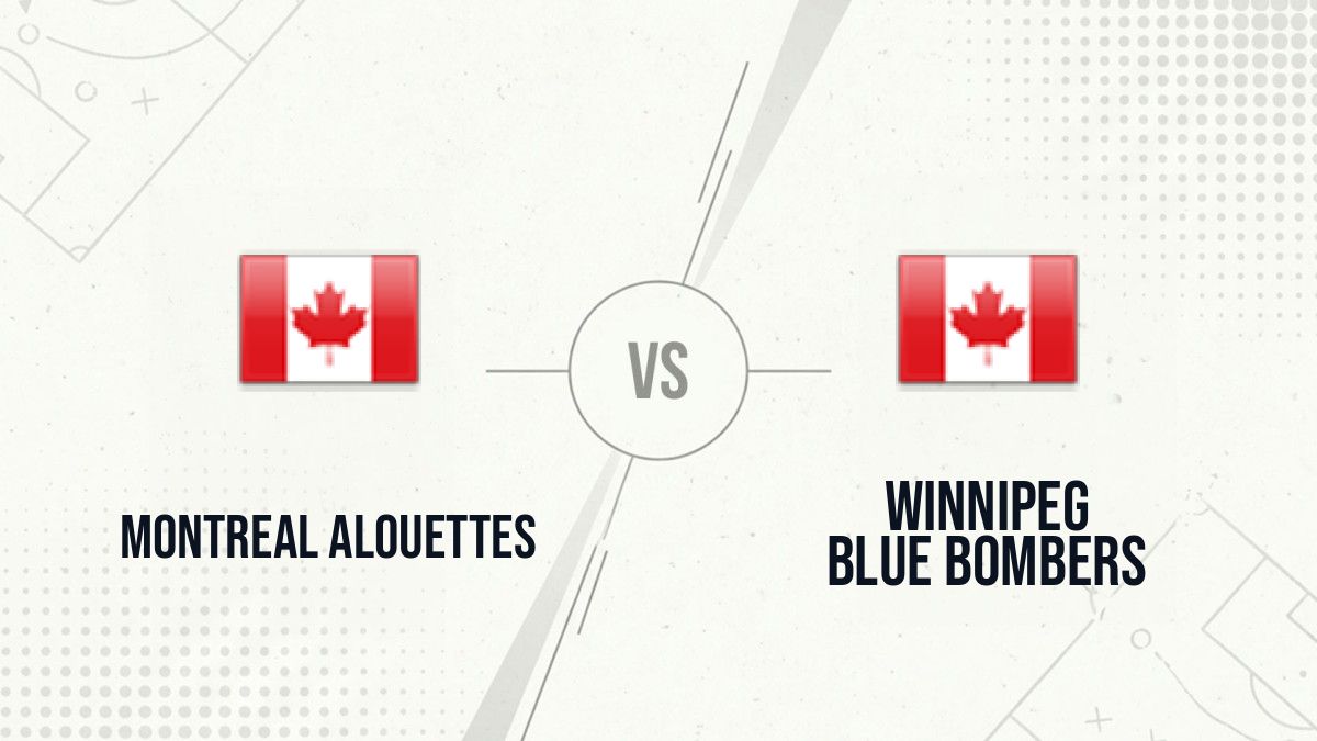 Pronostic Montreal Alouettes Winnipeg Blue Bombers