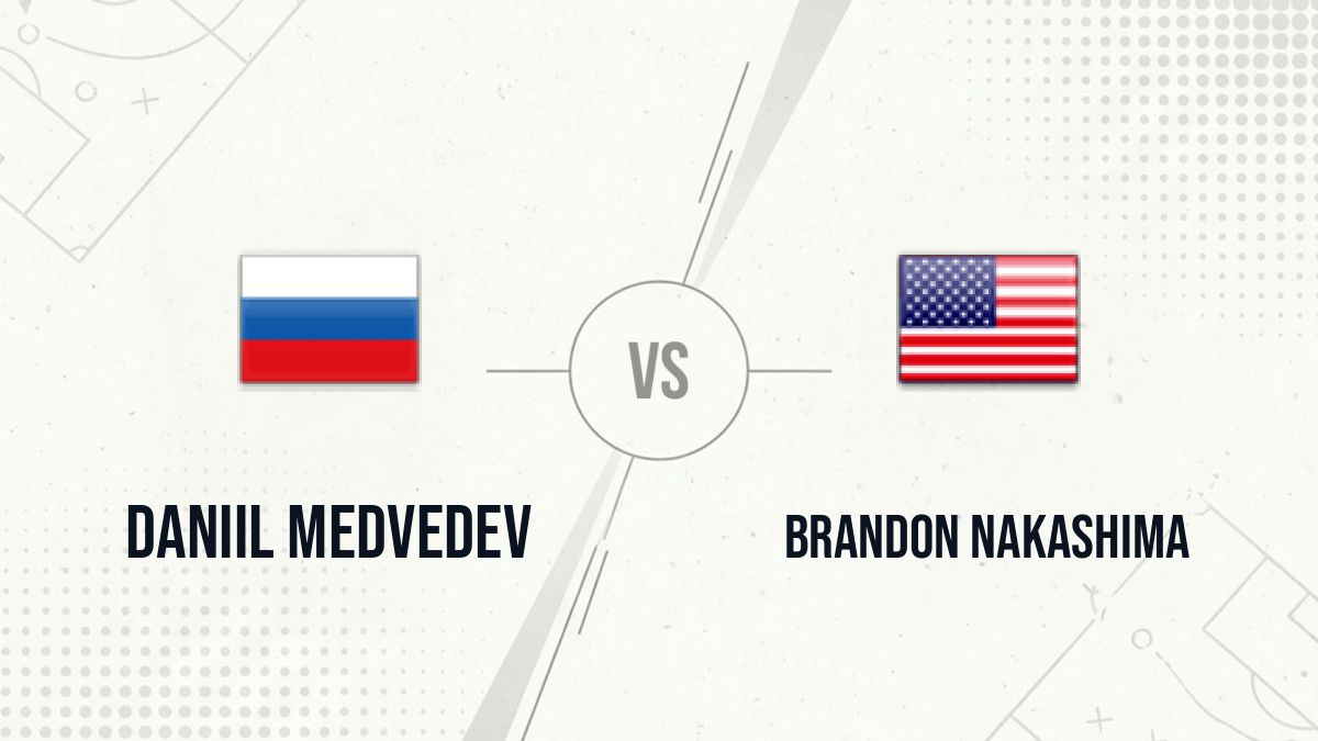 Pronostic Daniil Medvedev Brandon Nakashima