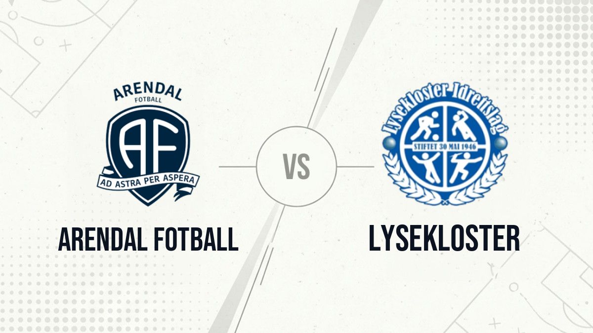 Pronostic Arendal Fotball Lysekloster