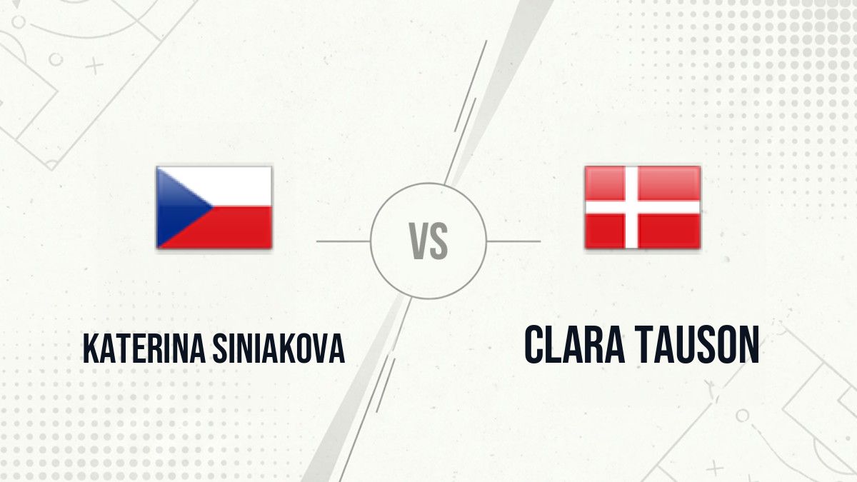 Pronostic Katerina Siniakova Clara Tauson
