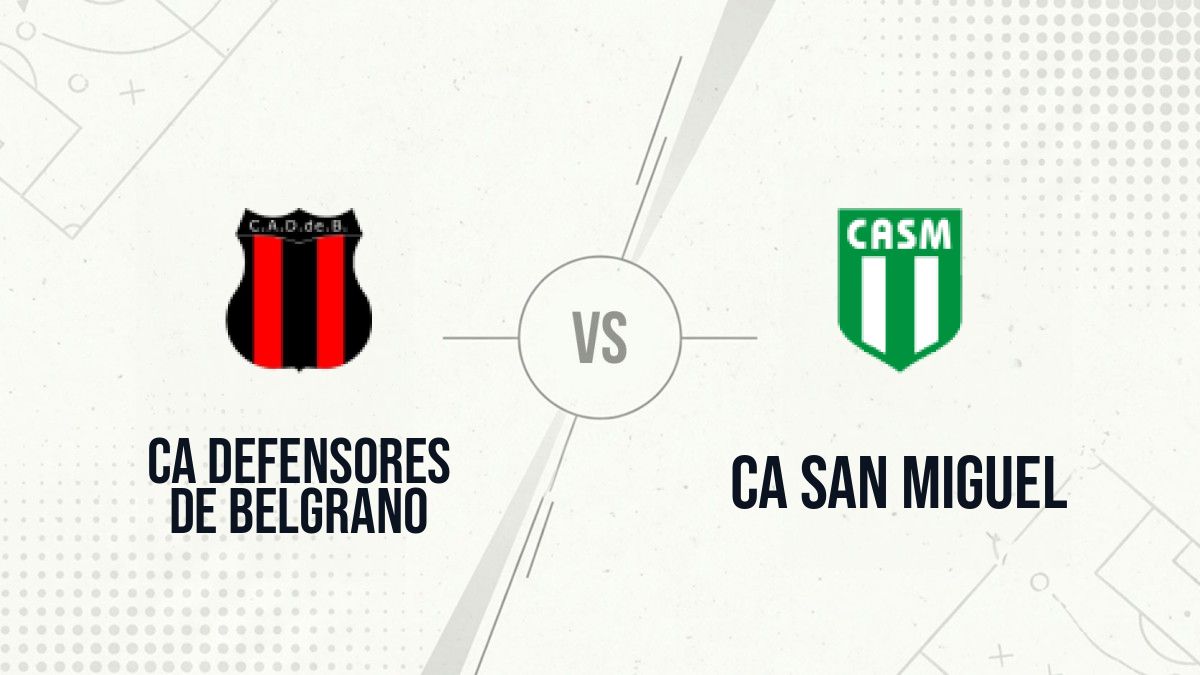 Pronostic CA Defensores de Belgrano CA San Miguel