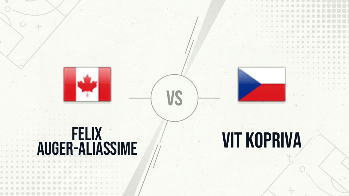 Pronostic Felix Auger-Aliassime Vit Kopriva