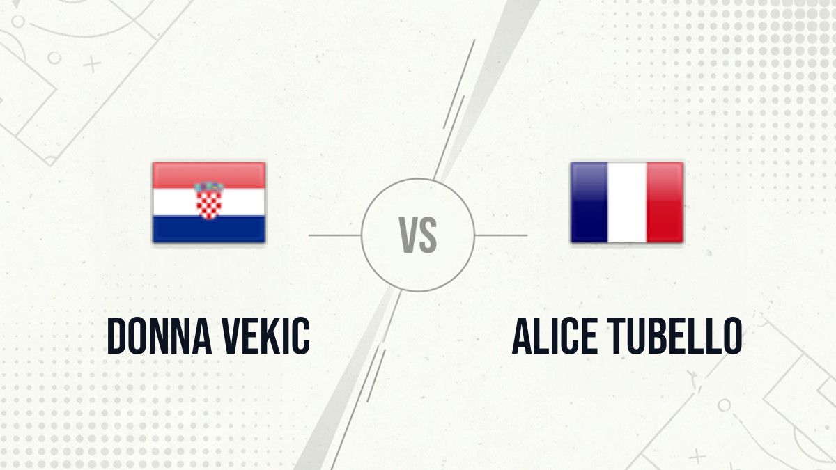 Pronostic Donna Vekic Alice Tubello