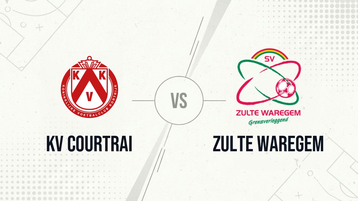 Pronostic KV Courtrai Zulte Waregem
