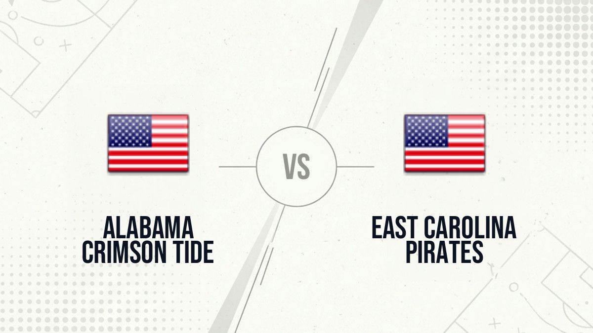 Pronostic Alabama Crimson Tide East Carolina Pirates