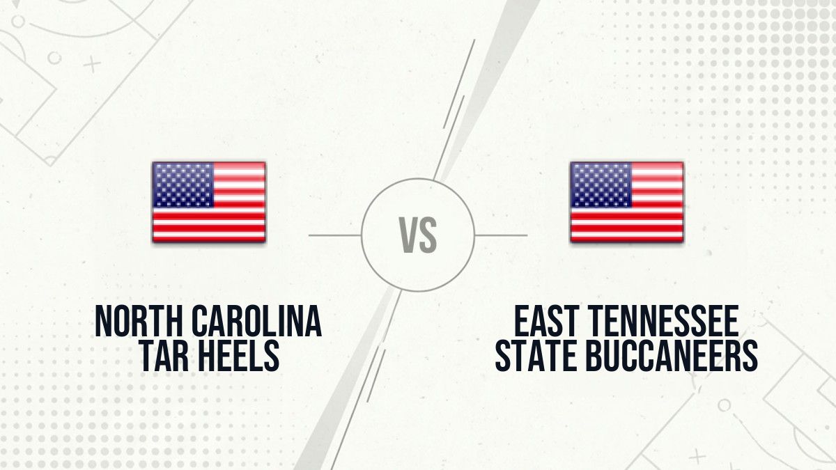 Pronostic North Carolina Tar Heels East Tennessee State Buccaneers