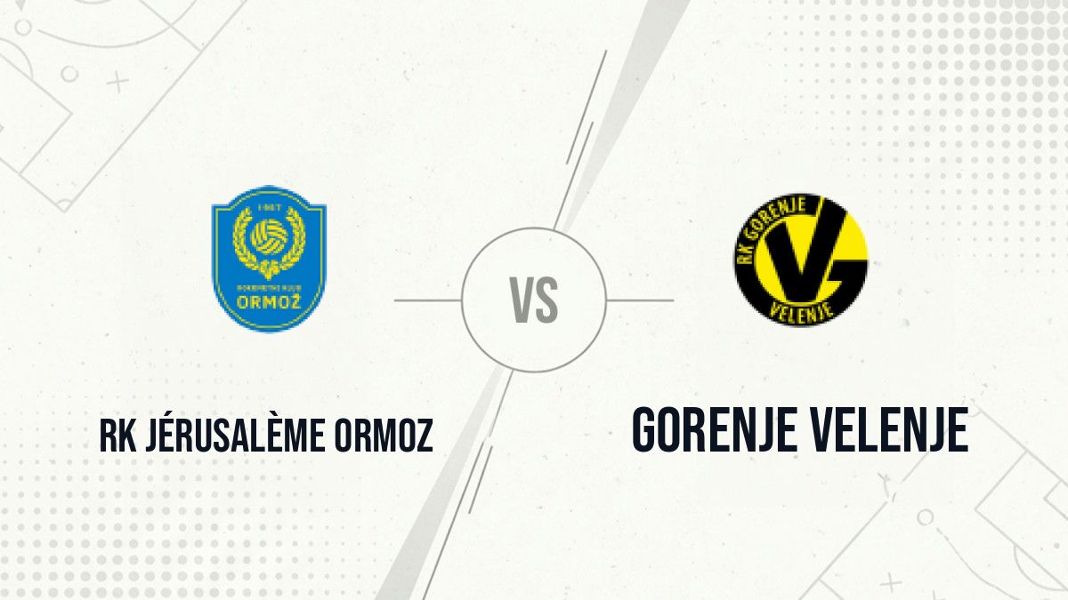 Pronostic RK Jérusalème Ormoz Gorenje Velenje