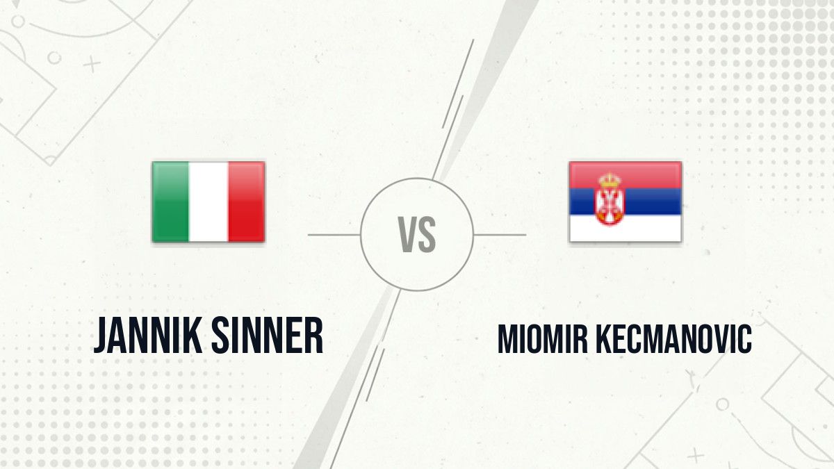 Pronostic Jannik Sinner Miomir Kecmanovic