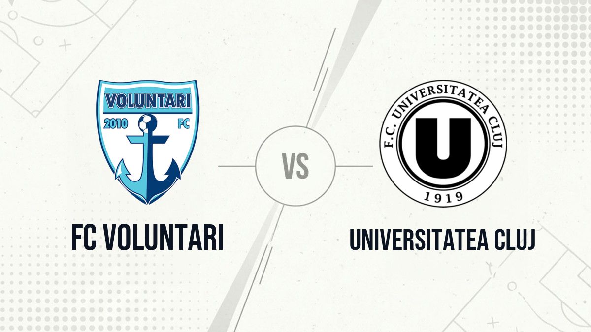 Pronostic FC Voluntari Universitatea Cluj