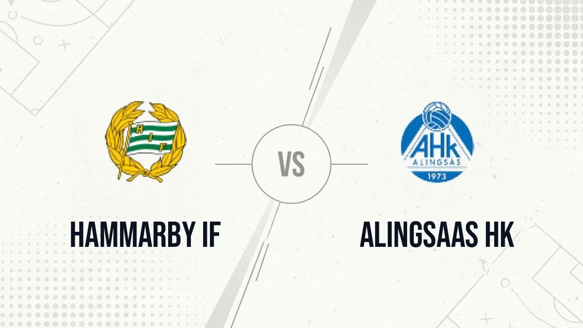 Pronostic Hammarby IF Alingsaas HK