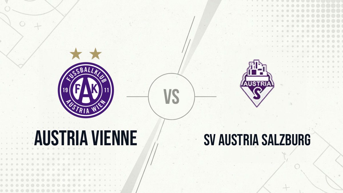 Pronostic Austria Vienne SV Austria Salzburg