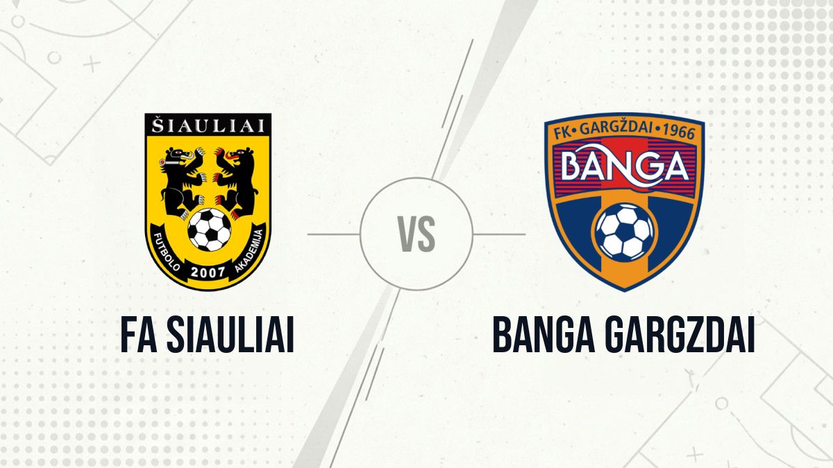 Pronostic FA Siauliai Banga Gargzdai