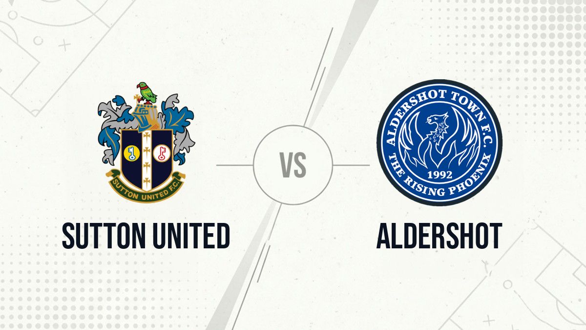 Pronostic Sutton United Aldershot