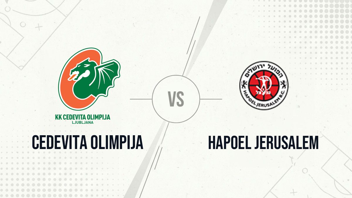 Pronostic Cedevita Olimpija Hapoel Jerusalem