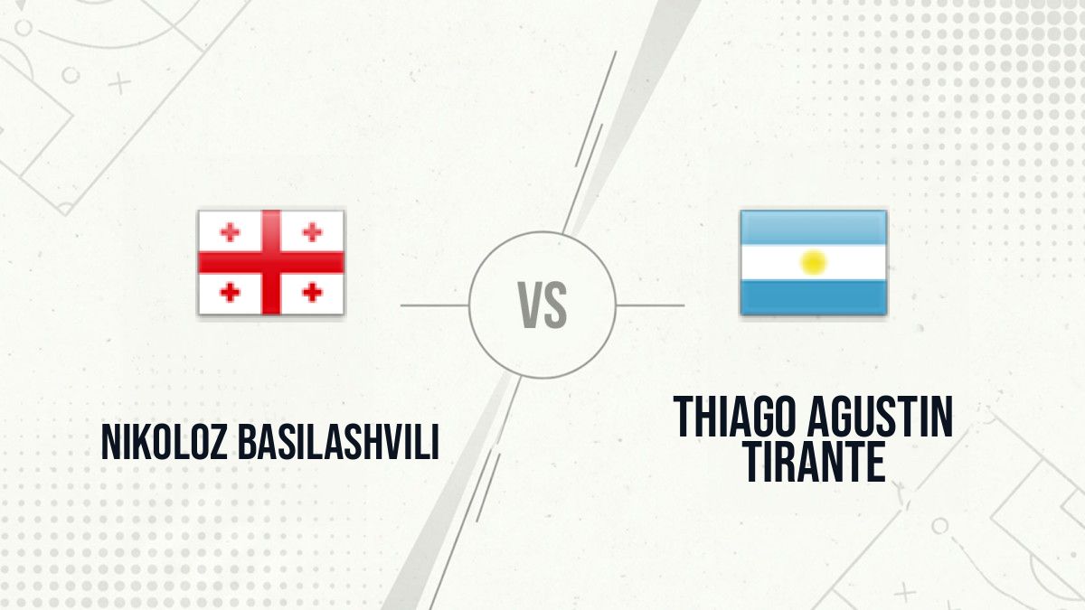Pronostic Nikoloz Basilashvili Thiago Agustin Tirante