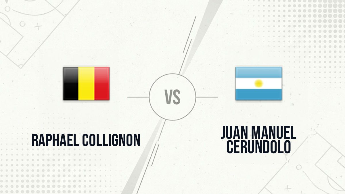 Pronostic Raphael Collignon Juan Manuel Cerundolo
