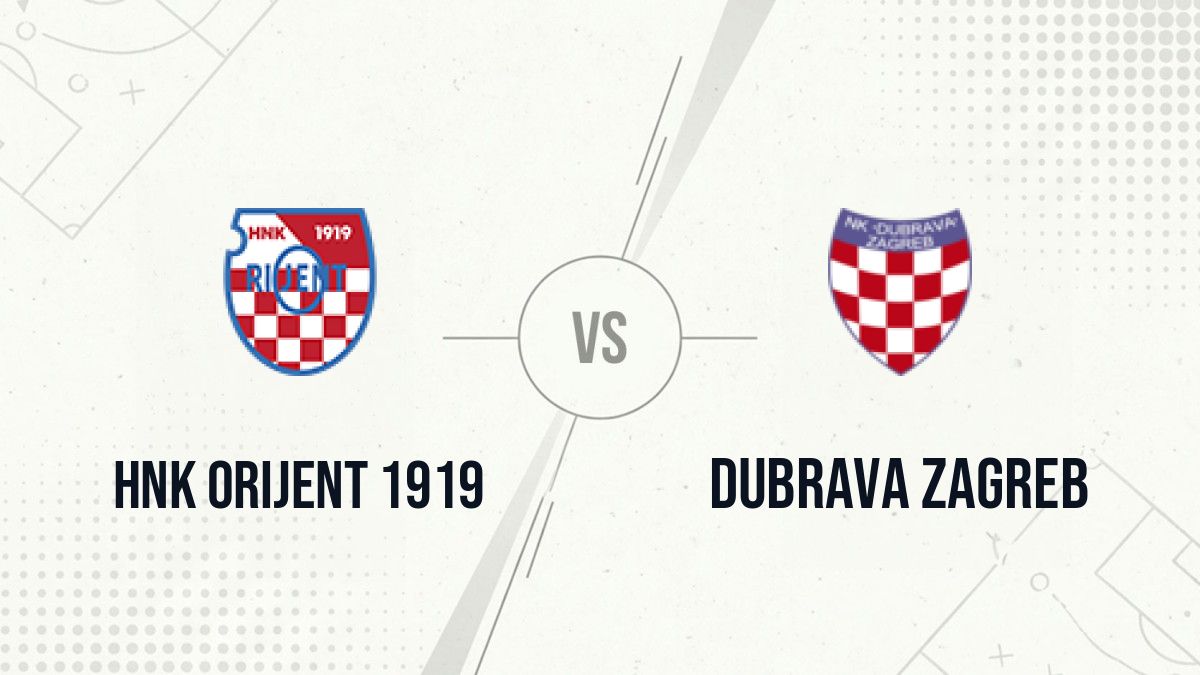 Pronostic HNK Orijent 1919 Dubrava Zagreb