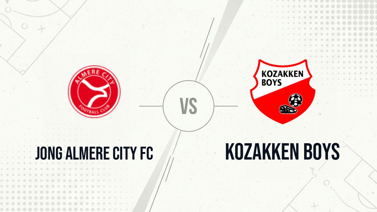 Pronostic Jong Almere City FC Kozakken Boys