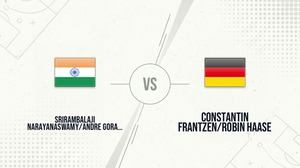 Pronostic Srirambalaji Narayanaswamy/Andre Goransson Constantin Frantzen/Robin Haase