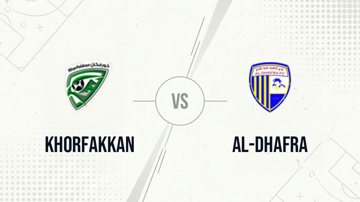 Pronostic Khorfakkan Al-Dhafra
