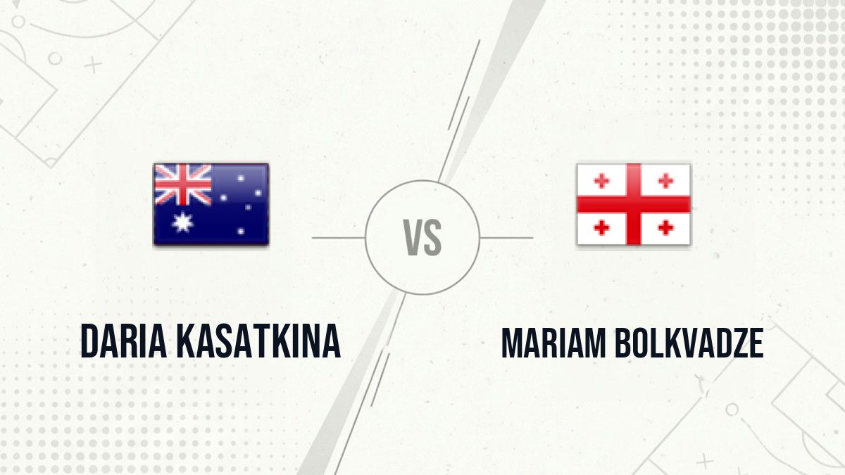 Pronostic Daria Kasatkina Mariam Bolkvadze