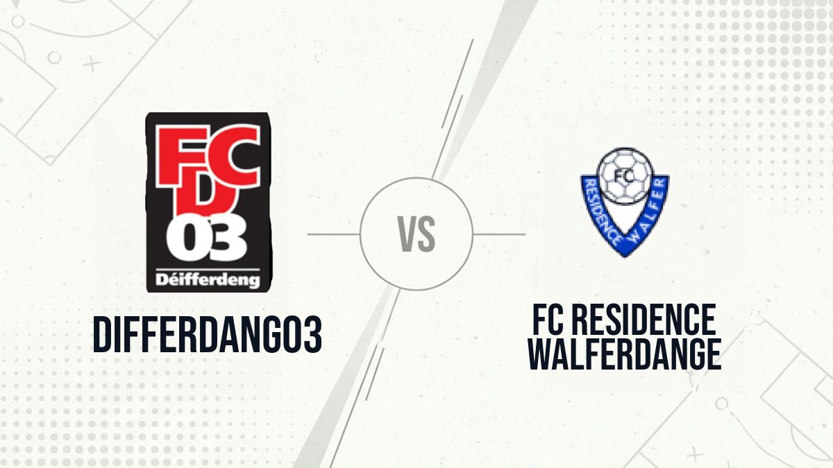 Pronostic Differdang03 FC Residence Walferdange