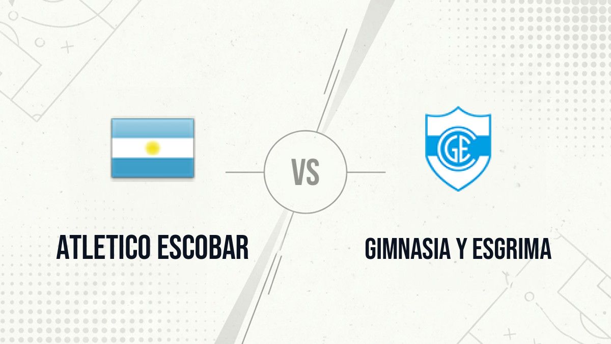 Pronostic Atletico Escobar Gimnasia y Esgrima