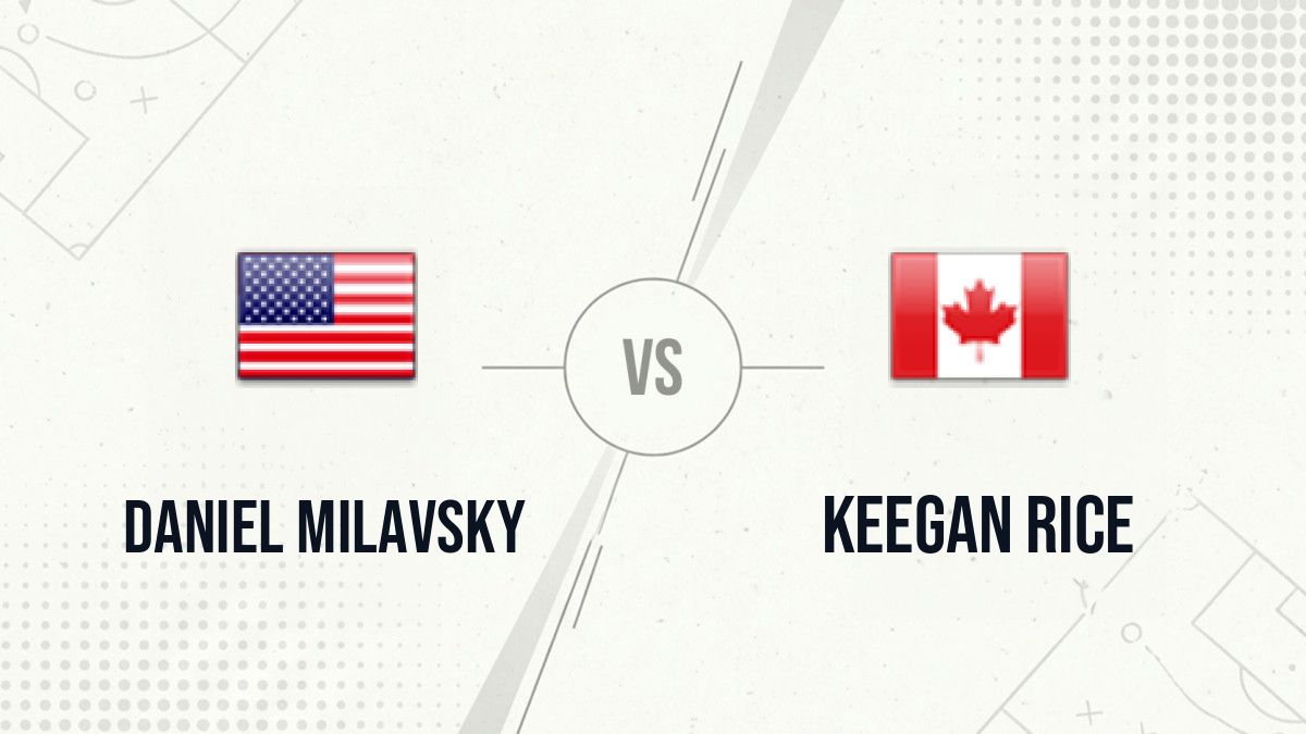Pronostic Daniel Milavsky Keegan Rice
