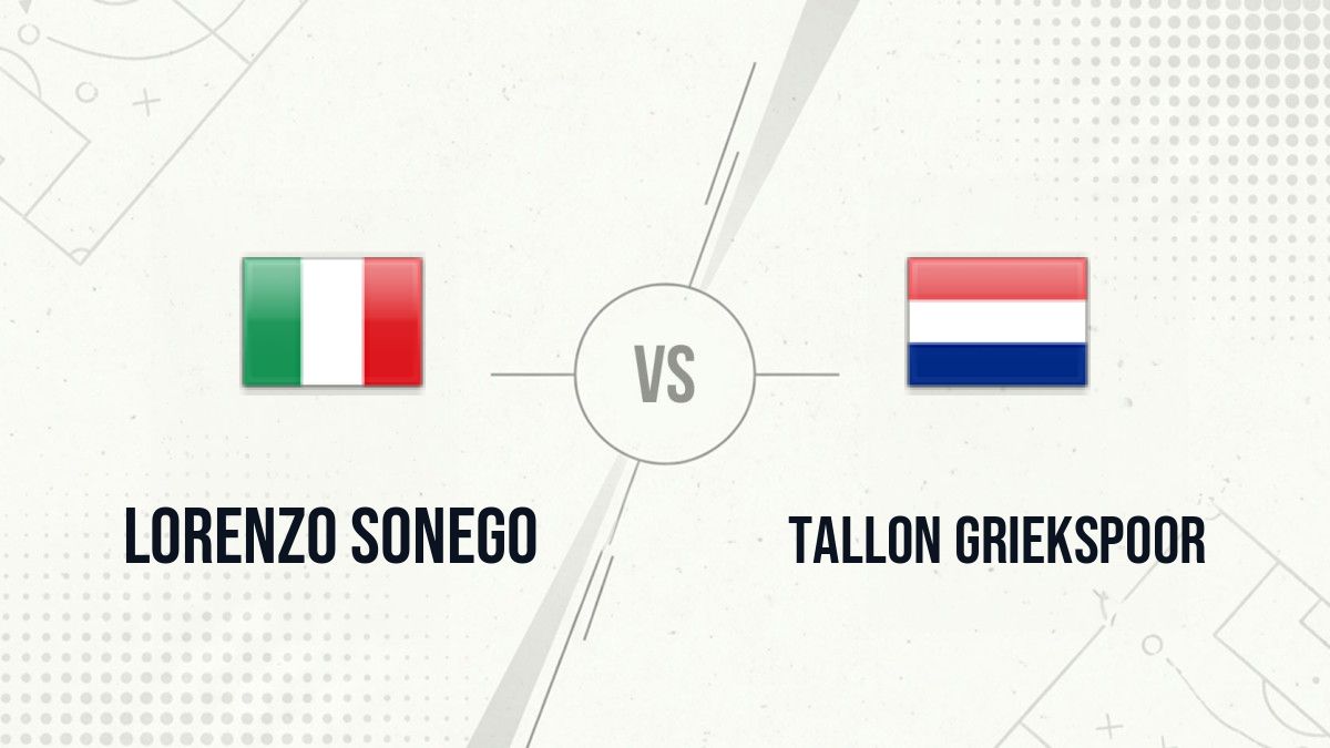 Pronostic Lorenzo Sonego Tallon Griekspoor