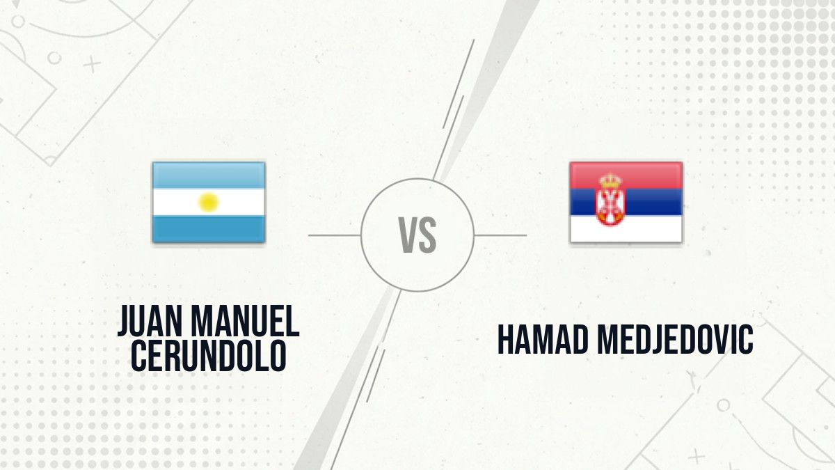 Pronostic Juan Manuel Cerundolo Hamad Medjedovic