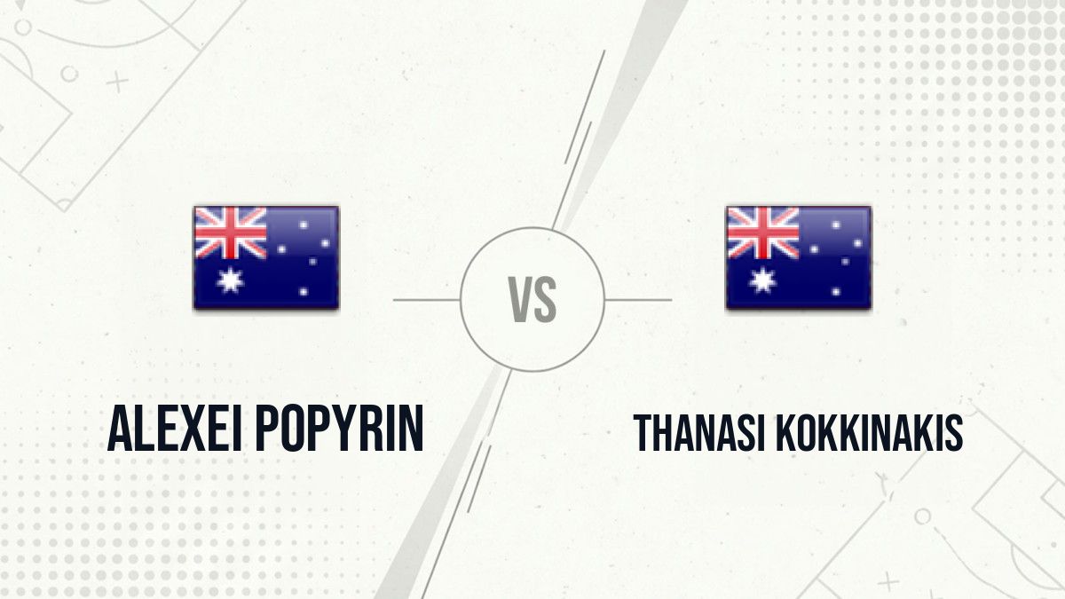 Pronostic Alexei Popyrin Thanasi Kokkinakis