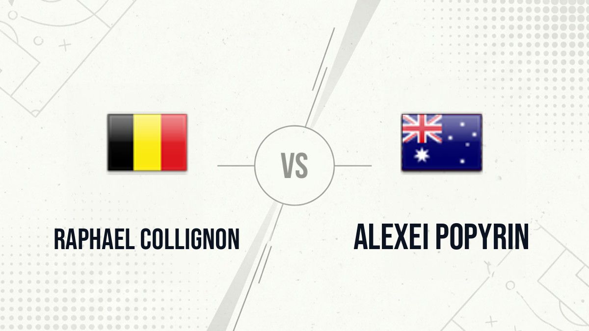 Pronostic Raphael Collignon Alexei Popyrin