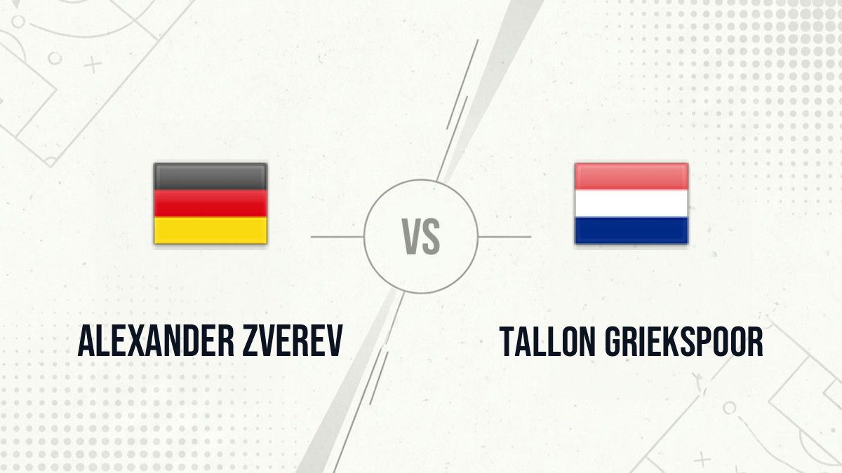 Pronostic Alexander Zverev Tallon Griekspoor