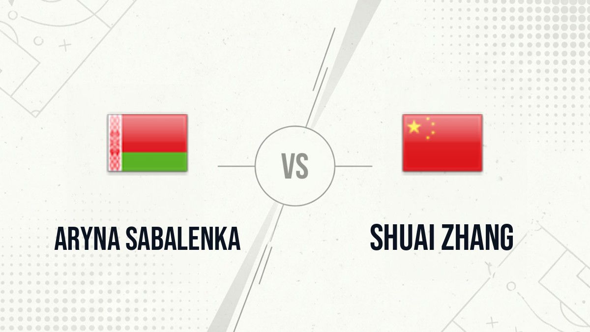 Pronostic Aryna Sabalenka Shuai Zhang