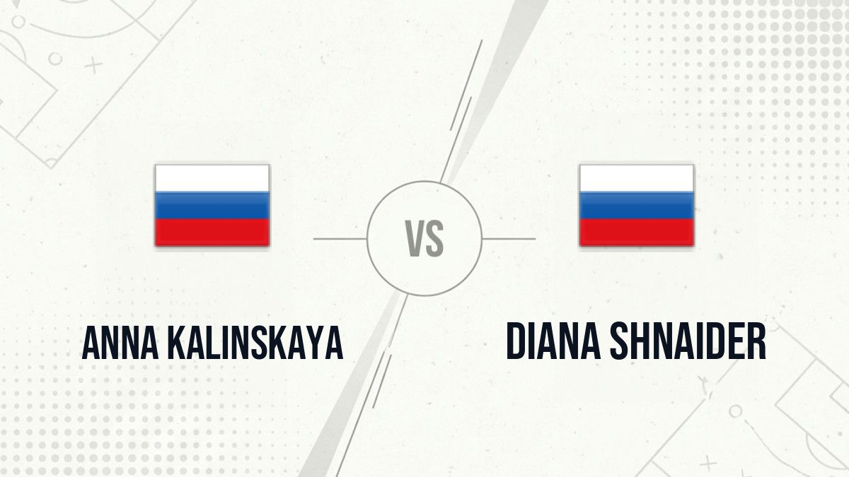 Pronostic Anna Kalinskaya Diana Shnaider