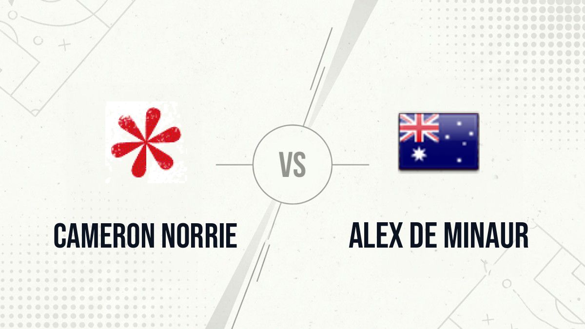 Pronostic Cameron Norrie Alex de Minaur