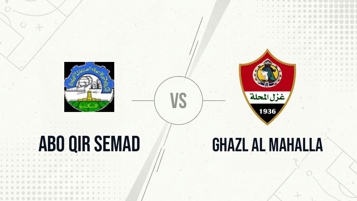 Pronostic Abo Qir Semad Ghazl Al Mahalla