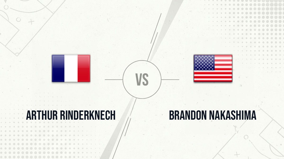 Pronostic Arthur Rinderknech Brandon Nakashima