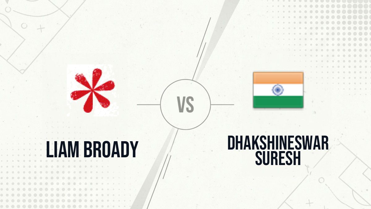 Pronostic Liam Broady Dhakshineswar Suresh