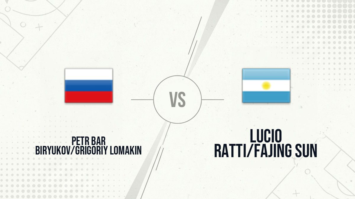 Pronostic Petr Bar Biryukov/Grigoriy Lomakin Lucio Ratti/Fajing Sun